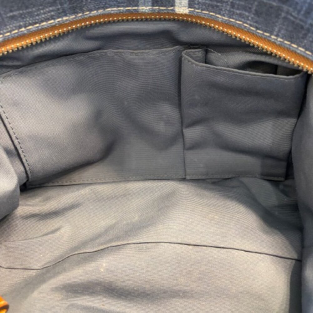 Coach 13810 Vintage Signature Gallery Tote with brown leather trim Classic Y2K - Picture 12 of 15